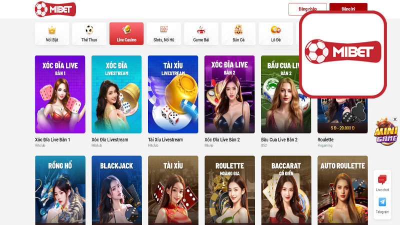 Điều gì tạo nên sức hấp dẫn của sảnh casino Mibet?